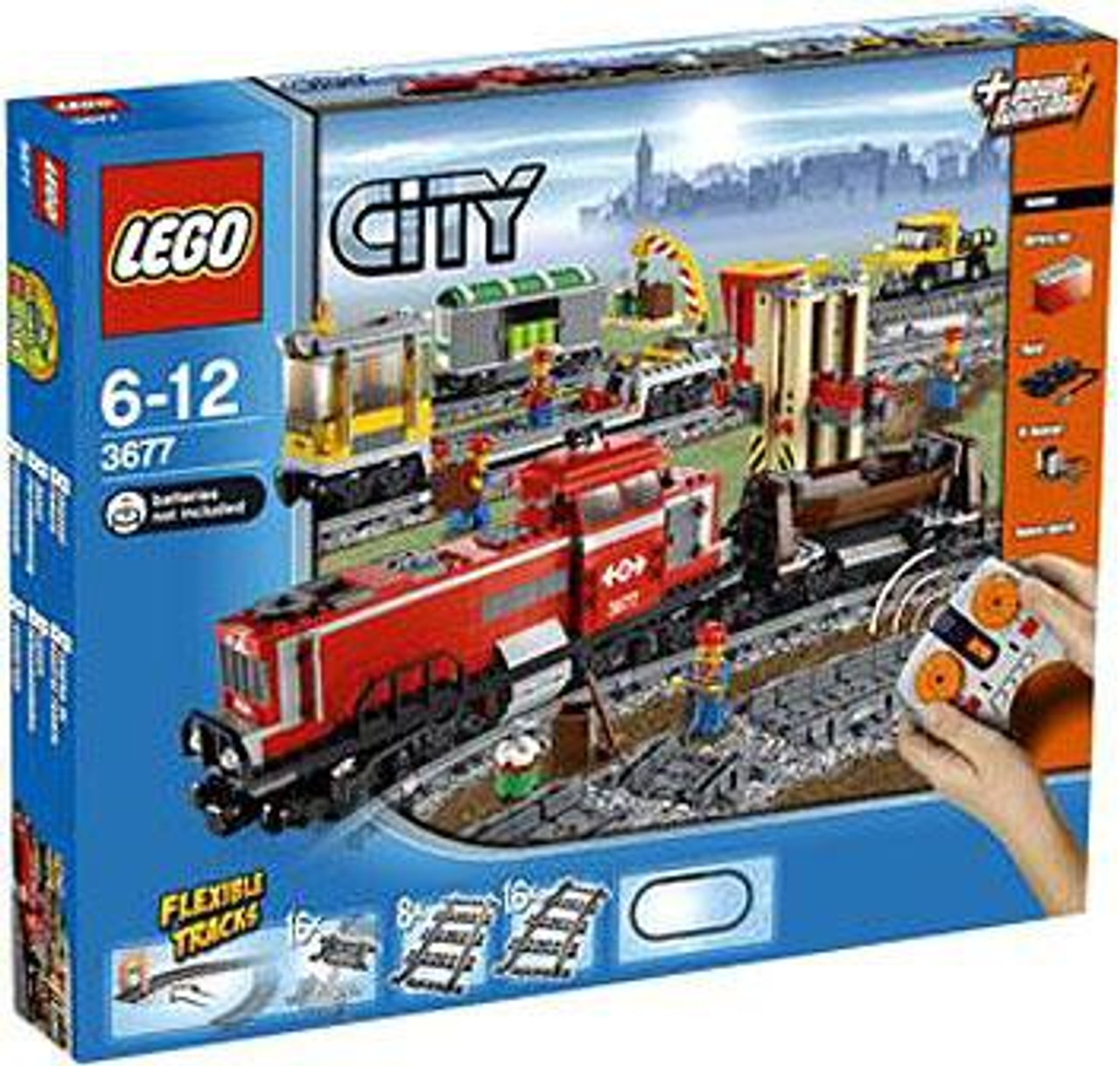 LEGO City Red Cargo Train Set #3677