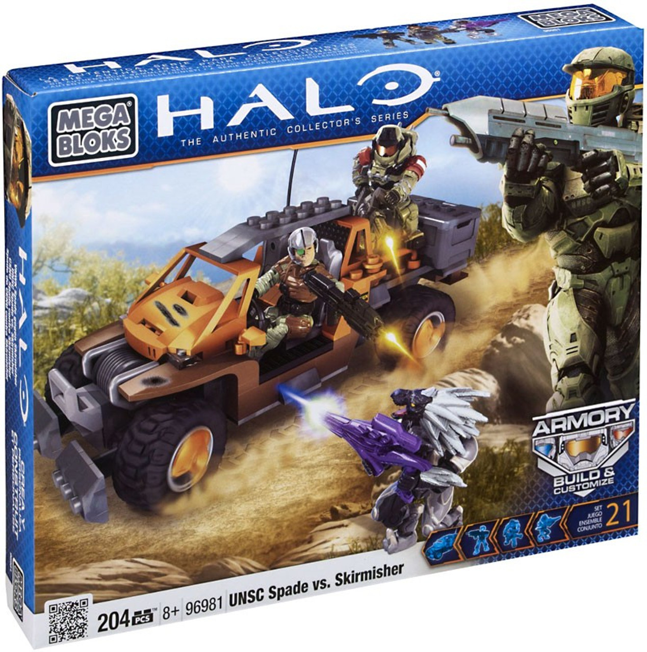 Mega Bloks Halo UNSC Spade vs. Skirmisher Set #96981