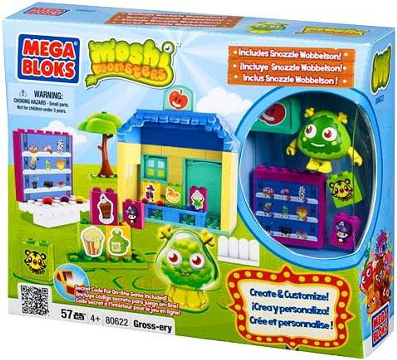 Mega Bloks Moshi Monsters Gross-ery Store Set #80622