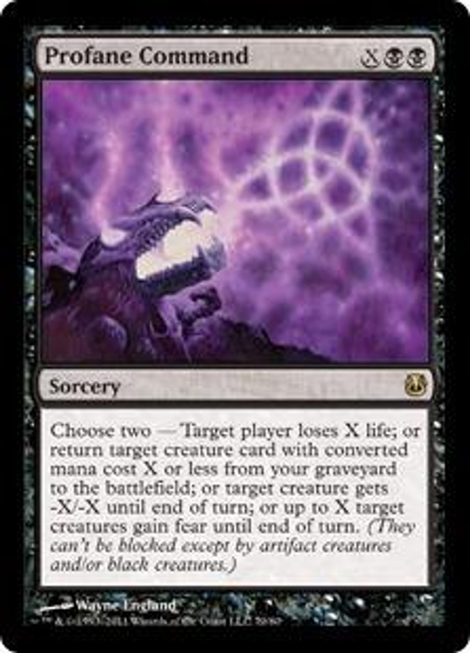 MtG Duel Decks: Ajani vs. Nicol Bolas Rare Profane Command #70