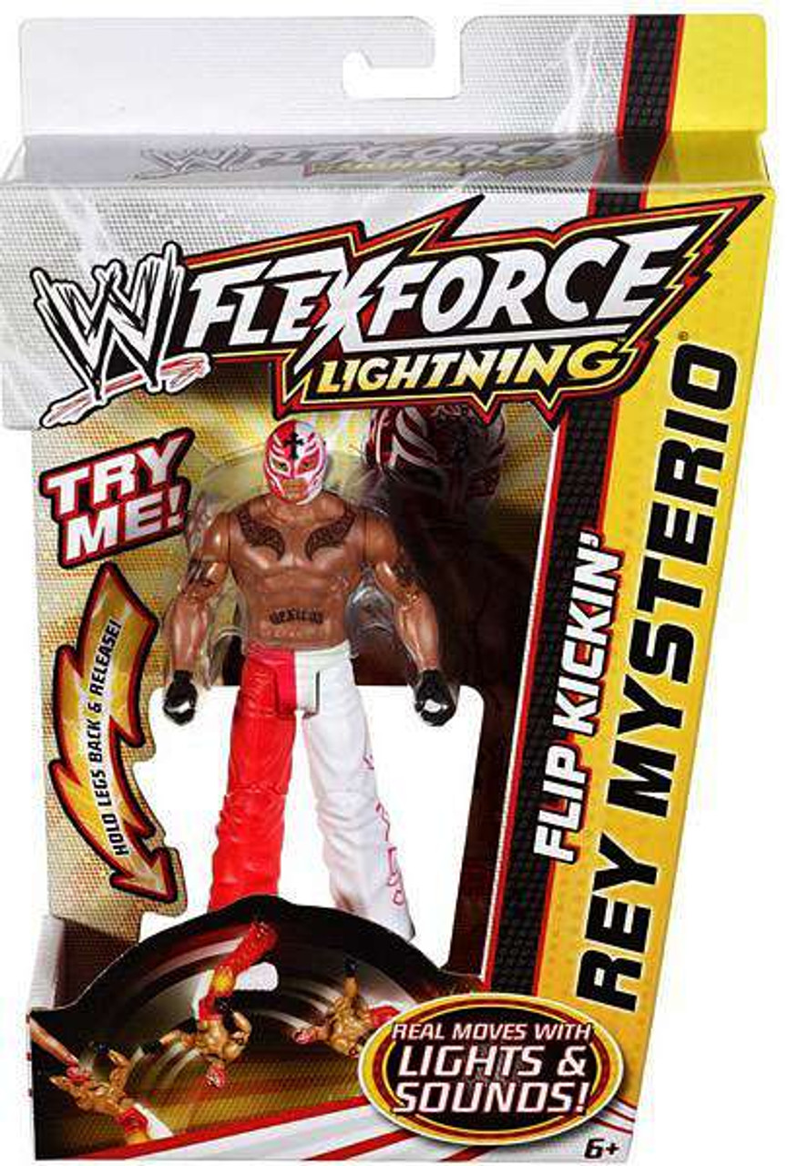 WWE Wrestling FlexForce Lightning Flip Kickin' Rey Mysterio Action Figure