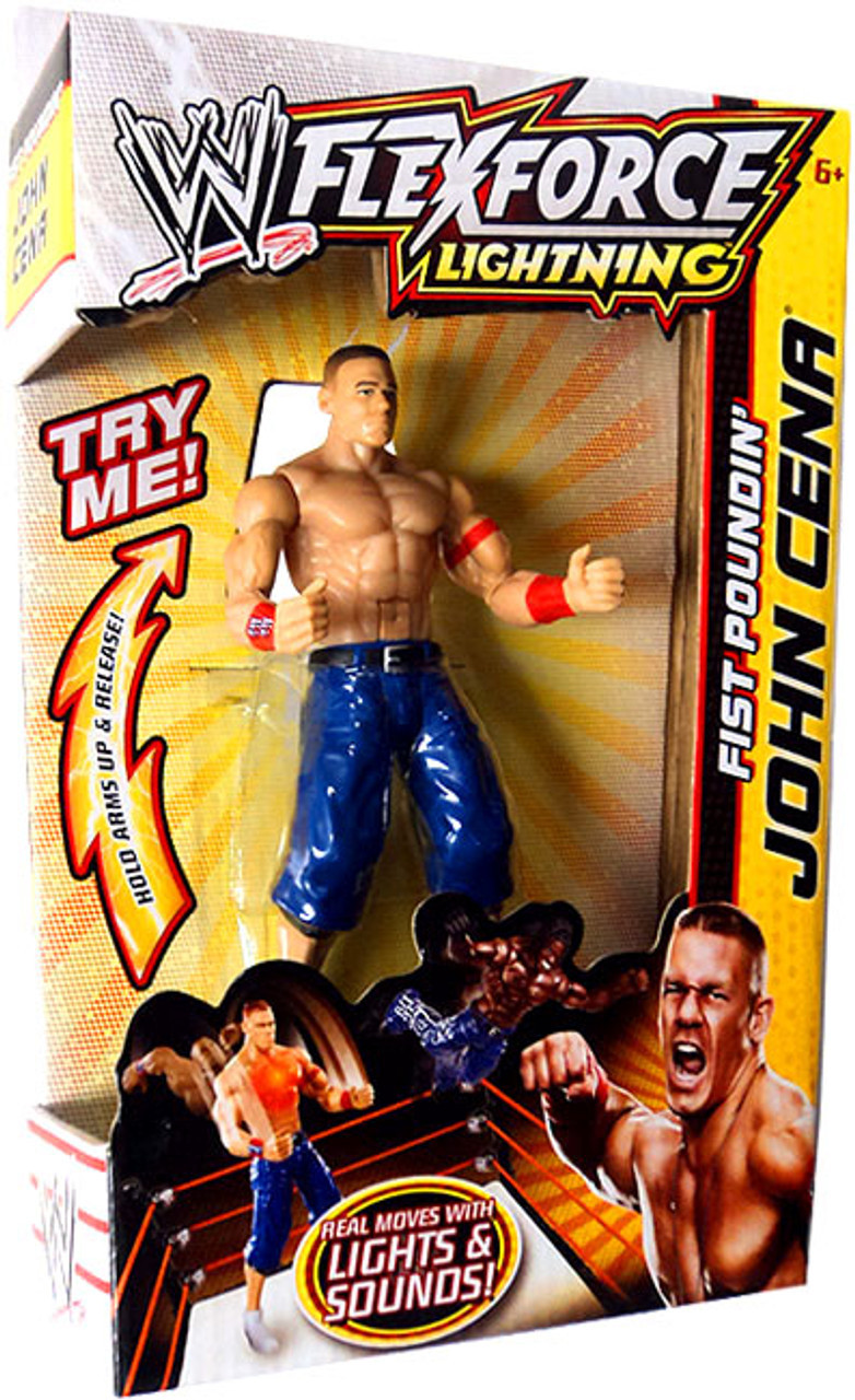 WWE Wrestling FlexForce Lightning Fist Poundin' John Cena Action Figure