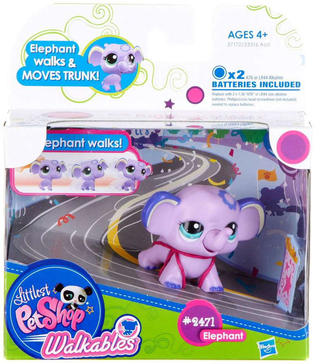 Littlest Pet Shop Walkables Elephant Figure #2471