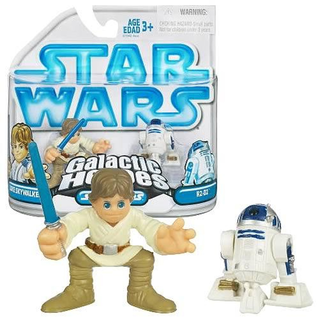 Star Wars A New Hope Galactic Heroes 2008 Luke Skywalker & R2-D2 Mini Figure 2-Pack