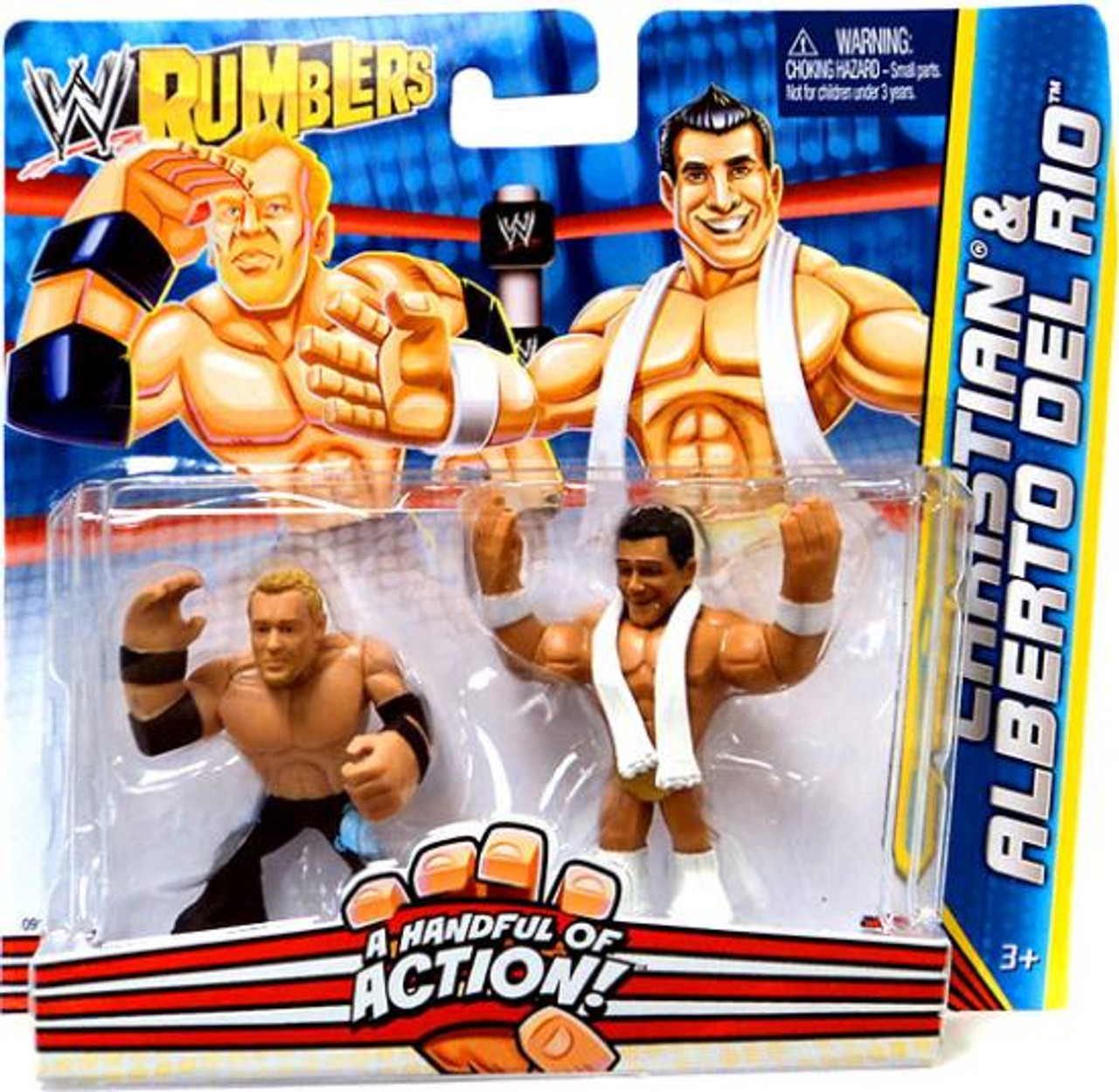 WWE Wrestling Rumblers Series 2 Christian & Alberto Del Rio Mini Figure 2-Pack