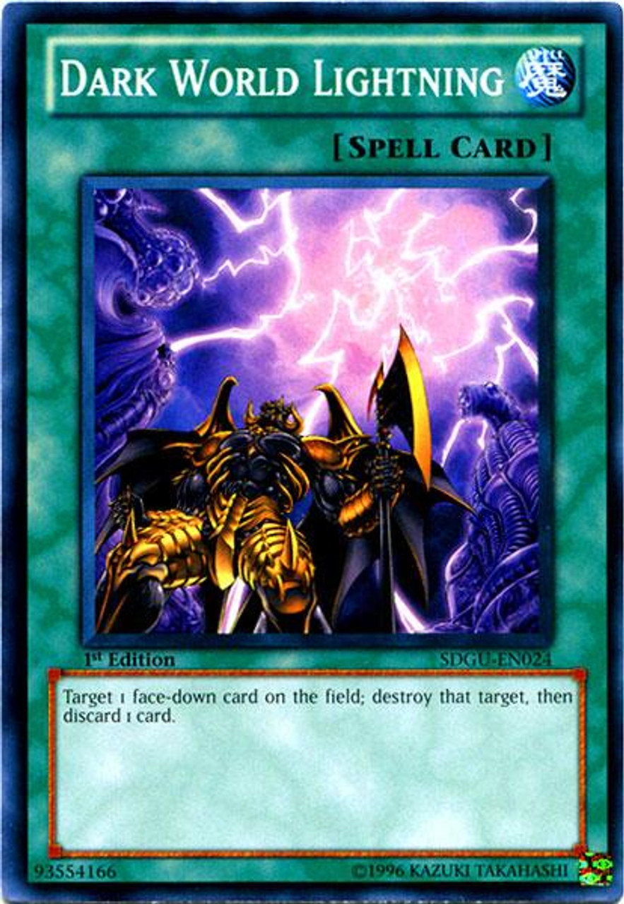 YuGiOh 5D's Structure Deck: Gates of the Underworld Common Dark World Lightning SDGU-EN024