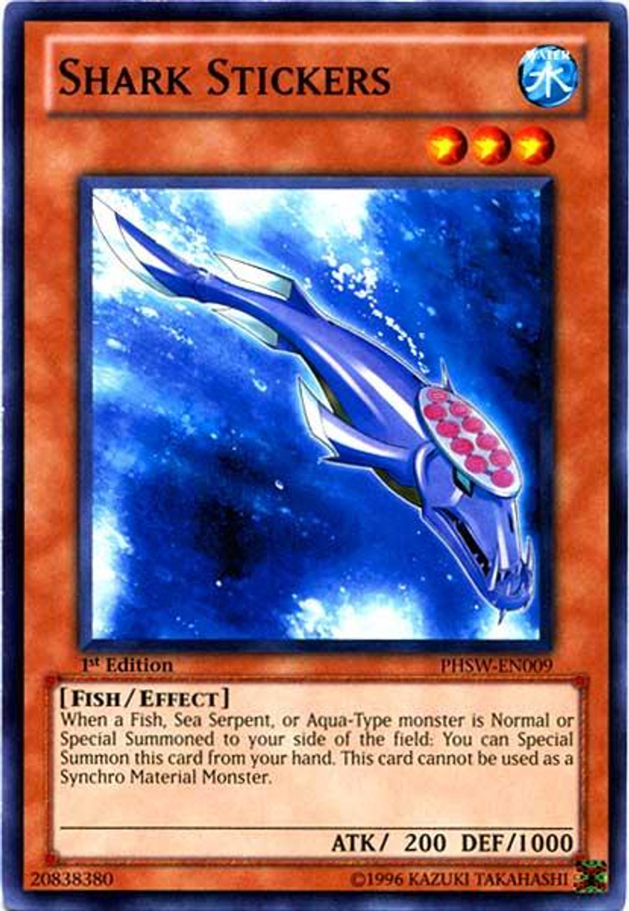 YuGiOh Zexal Photon Shockwave Common Shark Stickers PHSW-EN009