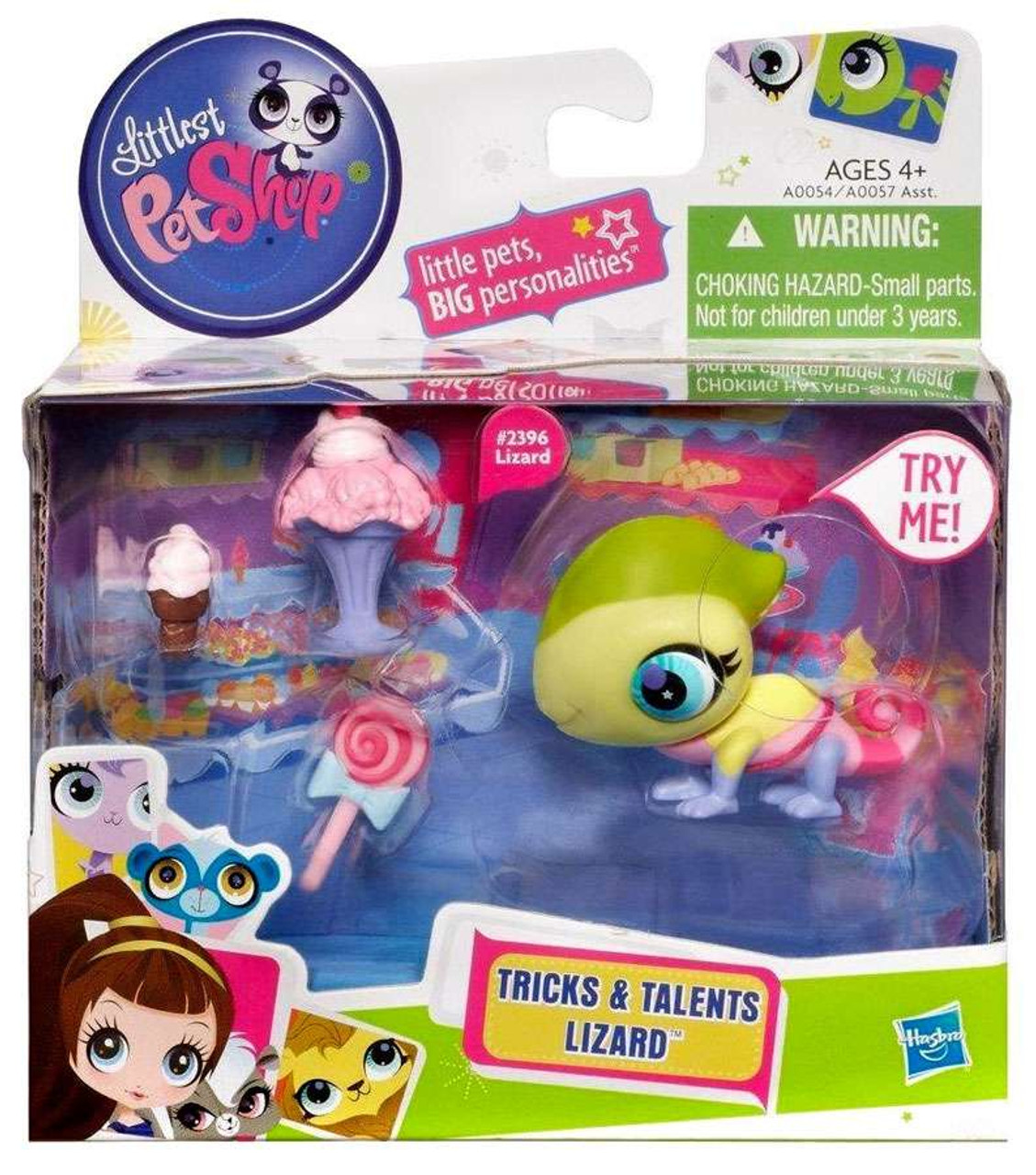 Littlest Pet Shop Tricks & Talents Lizard Figure #2396