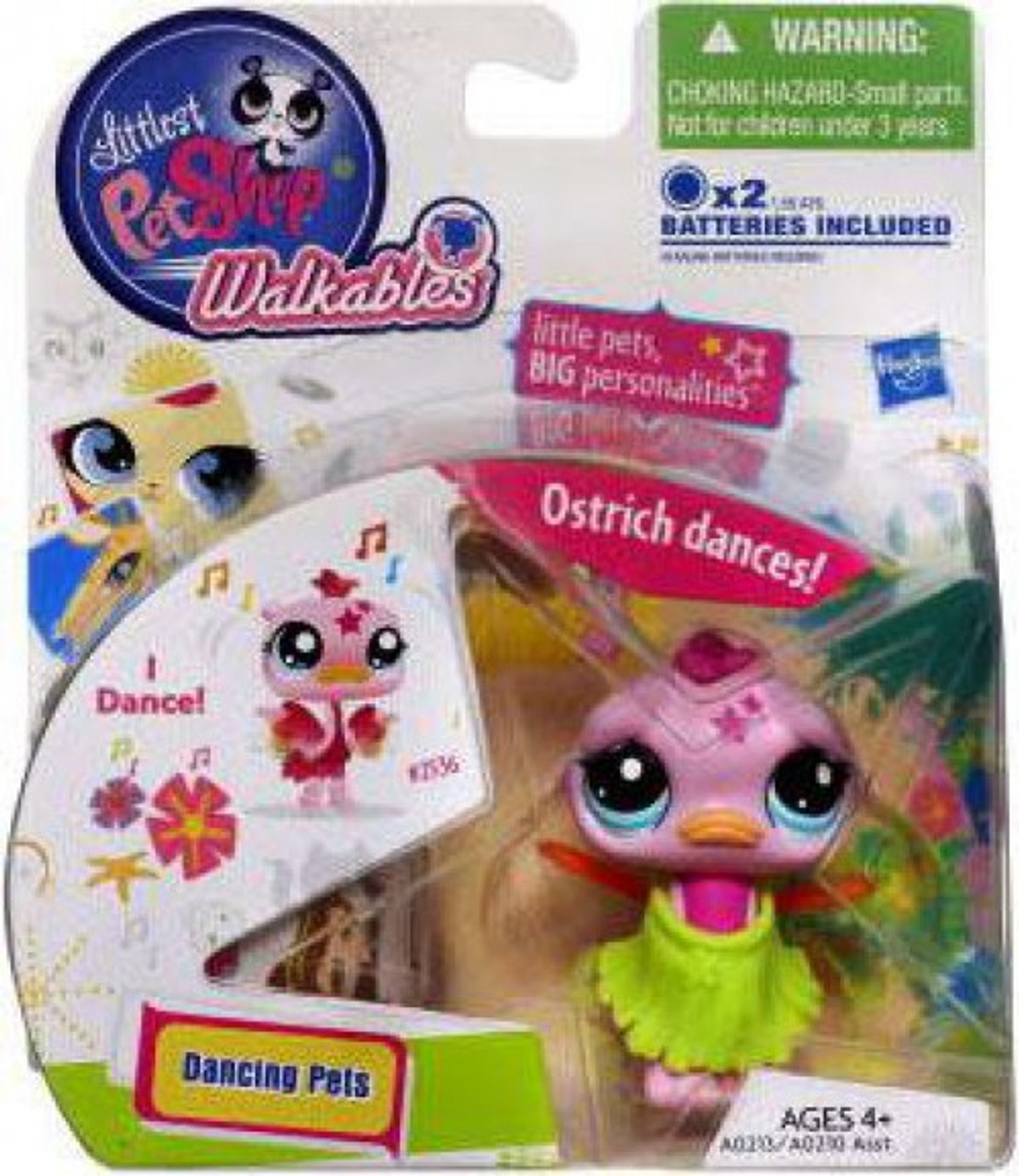 Littlest Pet Shop Walkables Dancing Pets Ostrich Figure