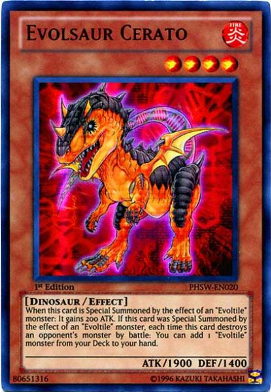 YuGiOh Zexal Photon Shockwave Ultra Rare Evolsaur Cerato PHSW-EN020