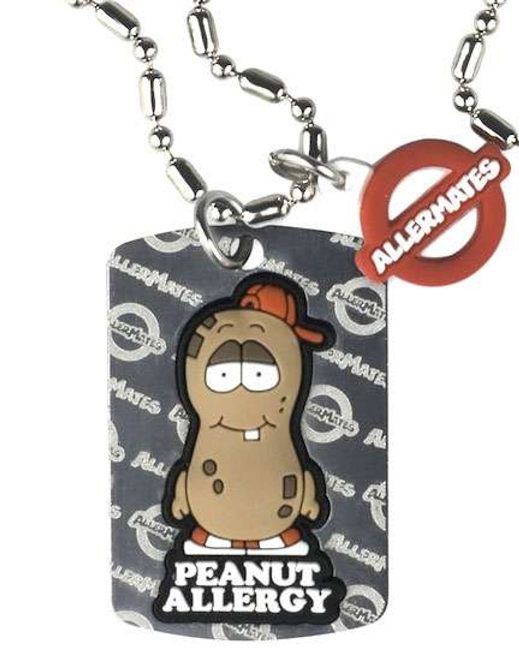 AllerMates Peanut Allergy Awareness Necklace Tag