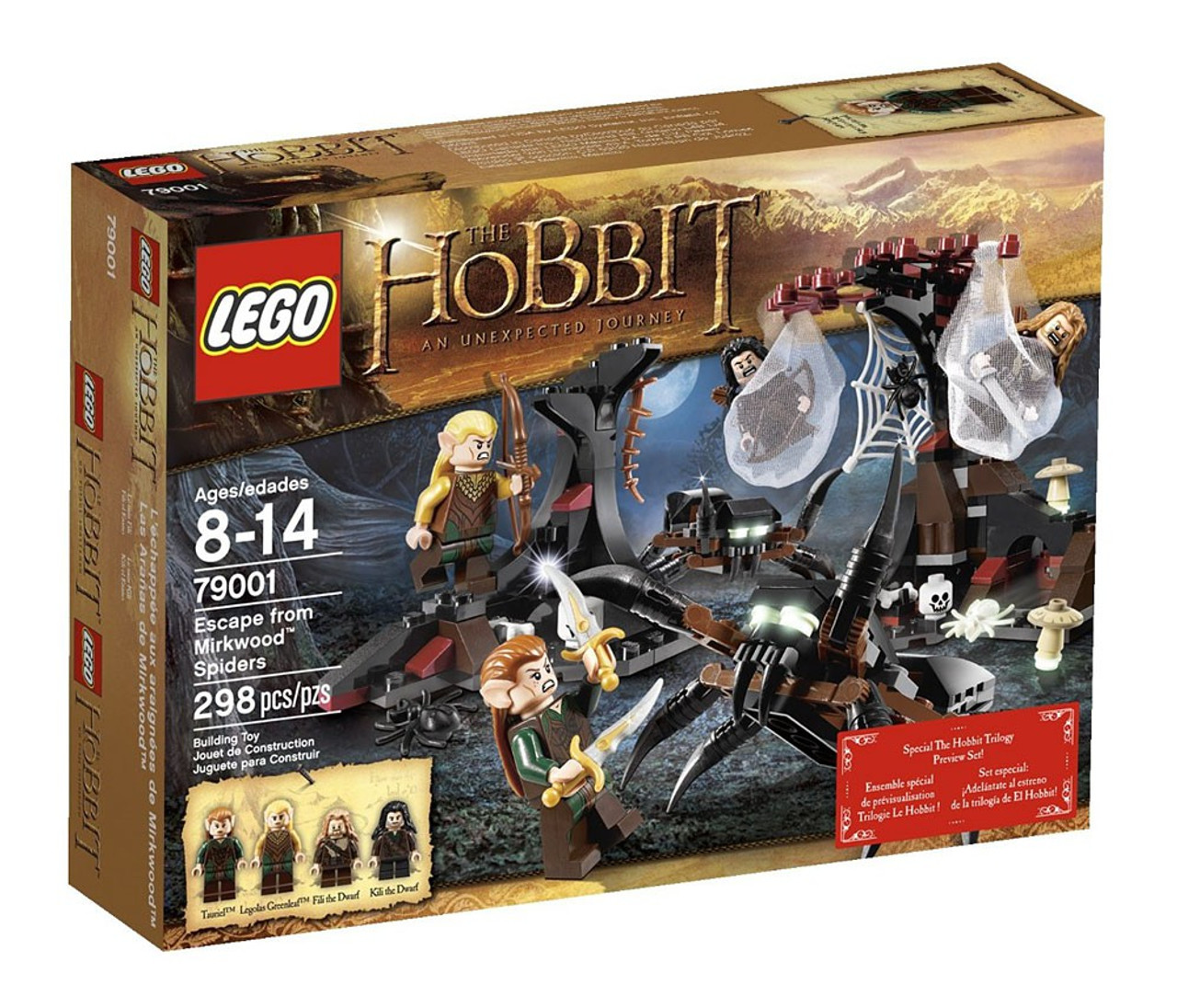 LEGO The Hobbit Escape from Mirkwood Spiders Set #79001