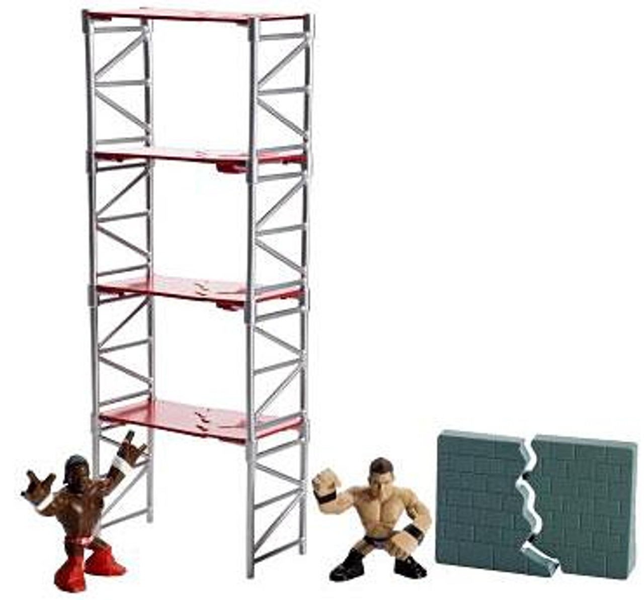 WWE Wrestling Rumblers Rampage Scaffold Smash Mini Figure Playset
