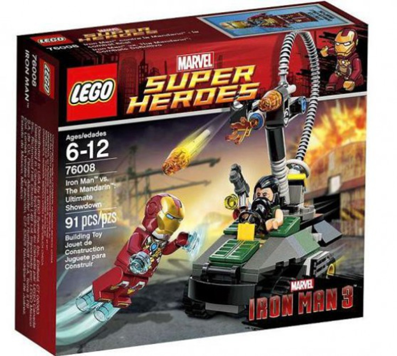 LEGO Marvel Super Heroes Iron Man 3 Iron Man vs. The Mandarin: Ultimate Showdown Set #76008