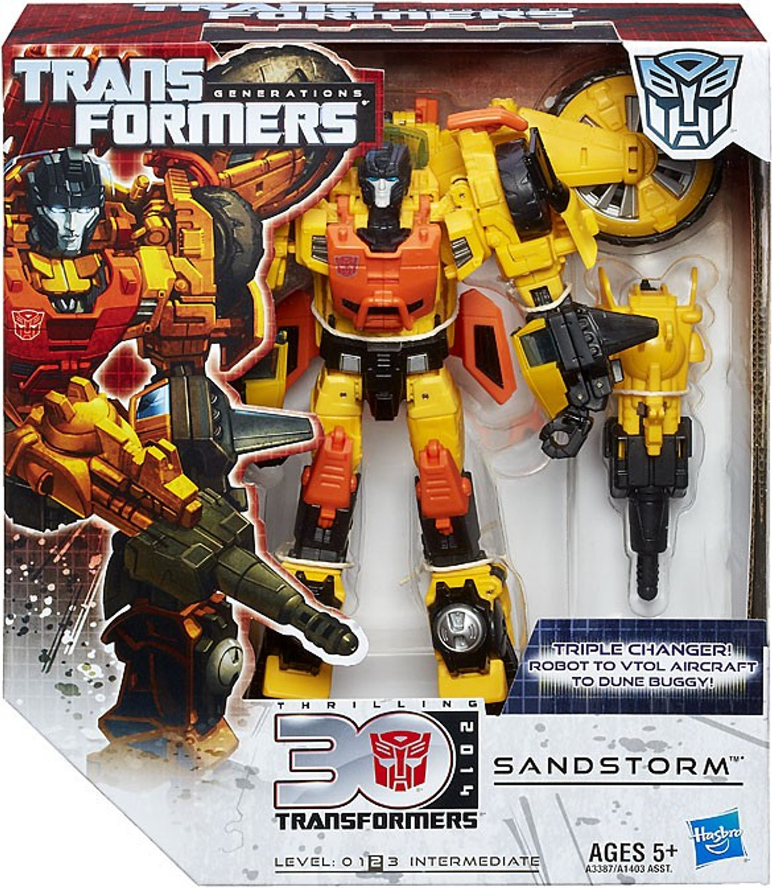 Transformers Generations 30th Anniversary Sandstorm Voyager Action Figure
