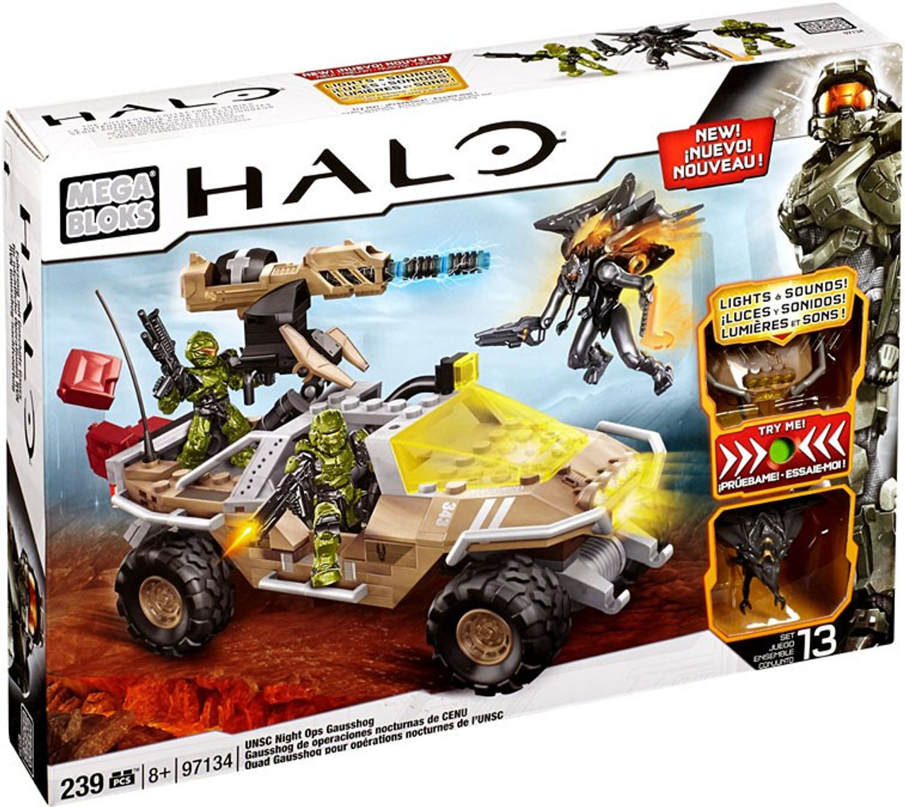 Mega Bloks Halo UNSC Night Ops Gausshog Set #97134