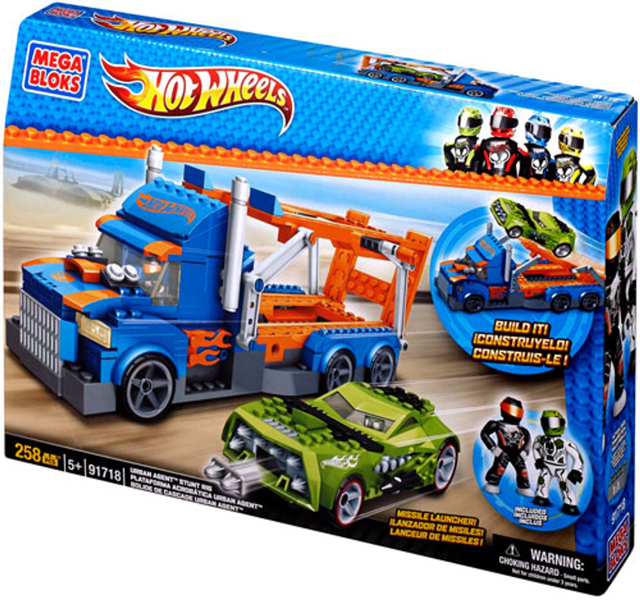 Mega Bloks Hot Wheels Urban Agent Stunt Rig Set #91718