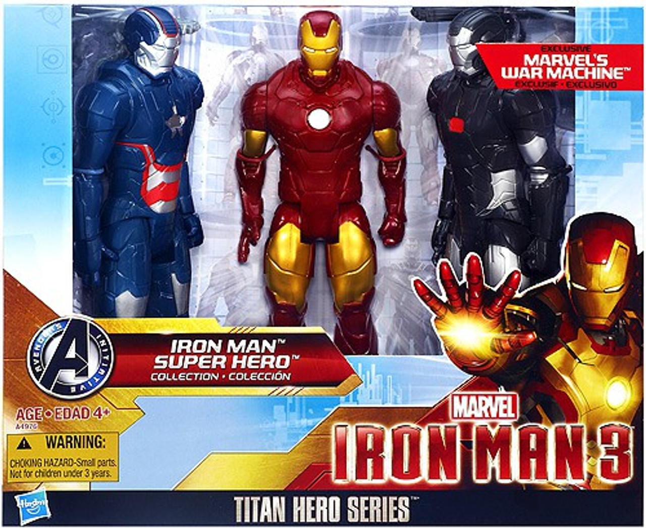 Iron Man 3 Titan Hero Series Iron Man Super Hero Collection Action Figure 3-Pack