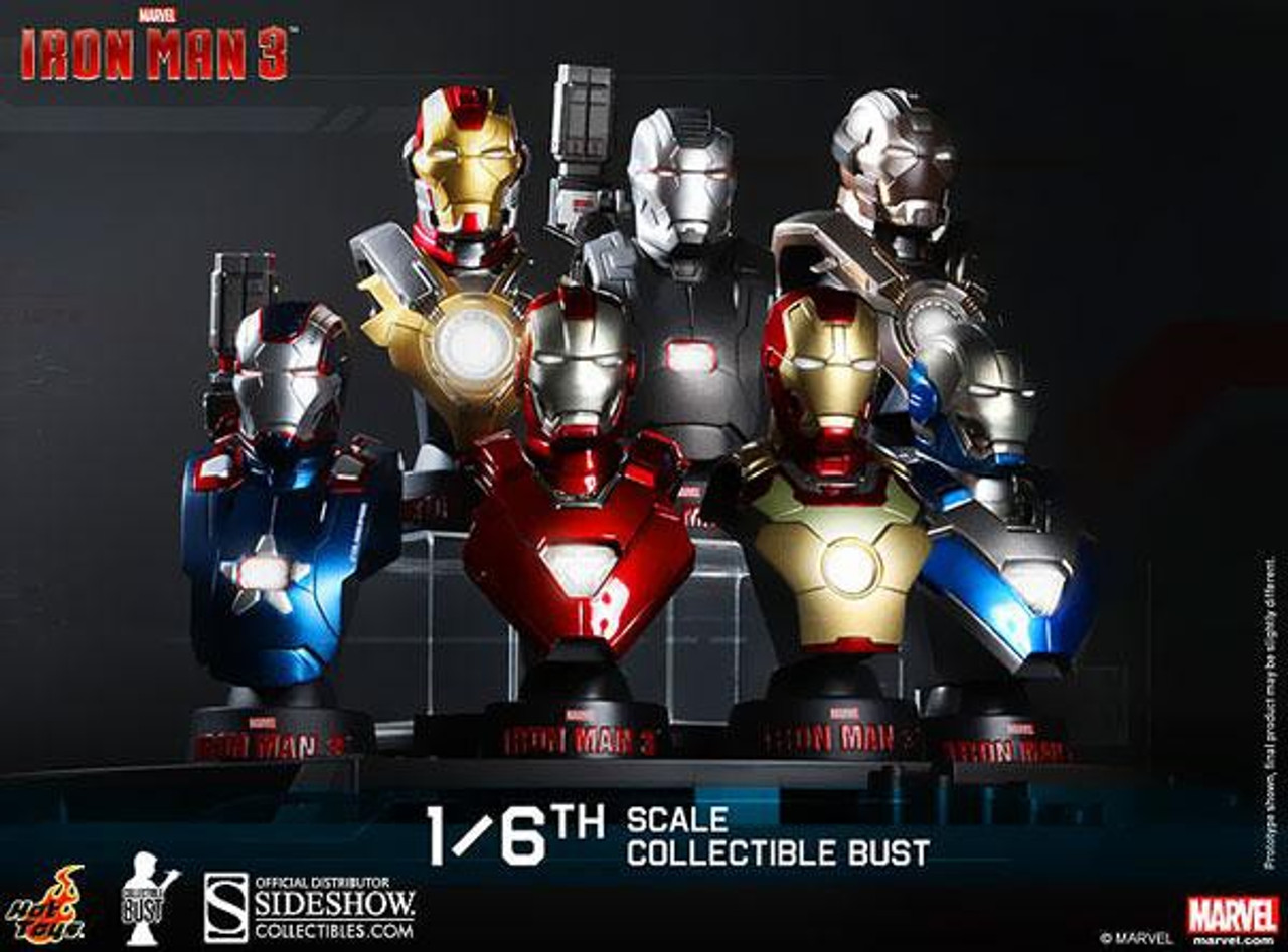 Iron Man 3 1/6th Scale Collectible Bust Set