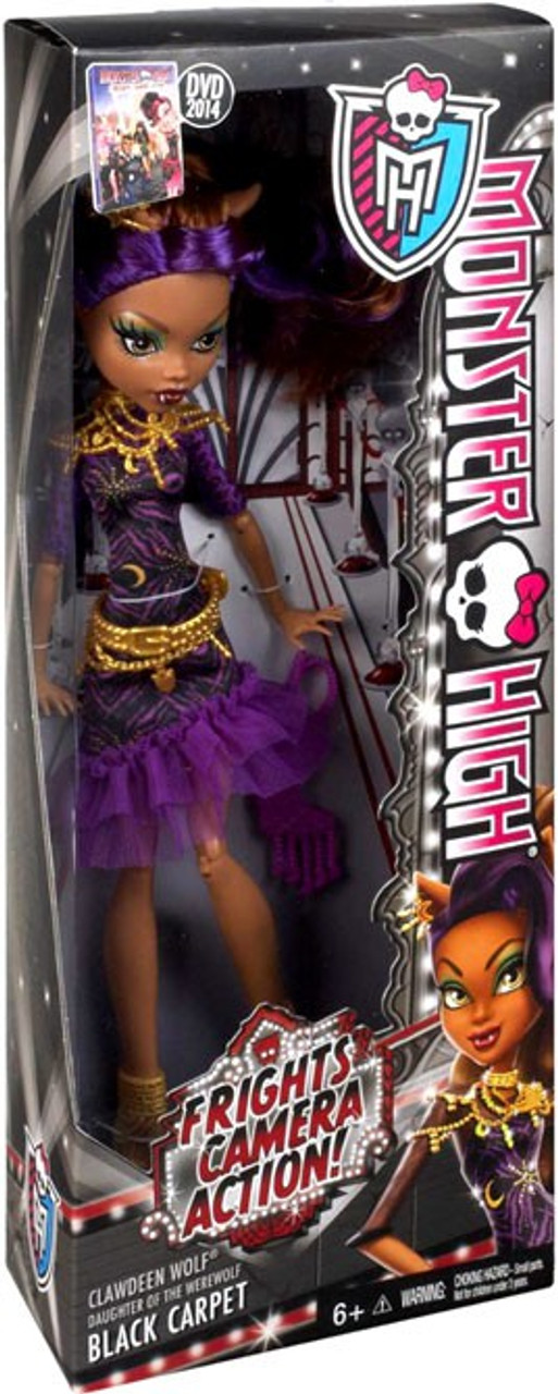 Monster High Frights, Camera, Action Black Carpet Clawdeen Wolf 10.5-Inch Doll