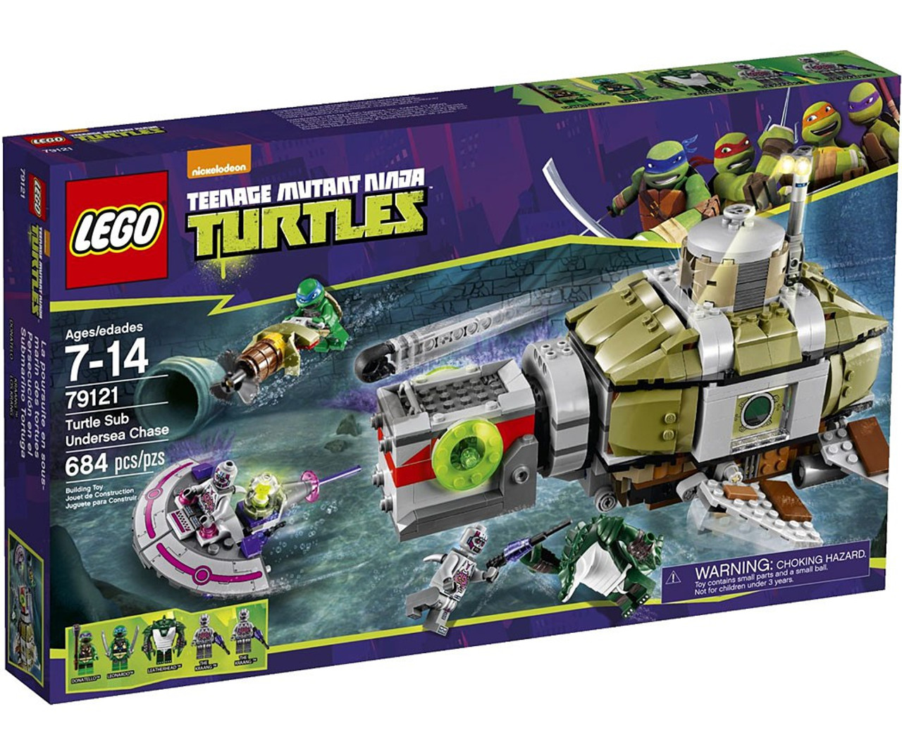 LEGO Teenage Mutant Ninja Turtles Turtle Sub Undersea Chase Set #79121