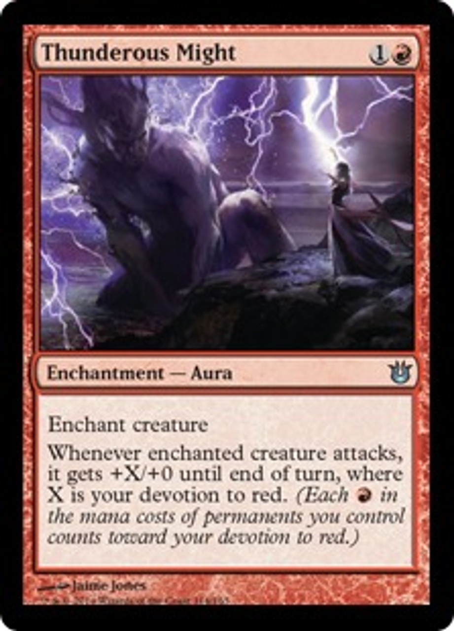 MtG Born of the Gods Uncommon Thunderous Might #114