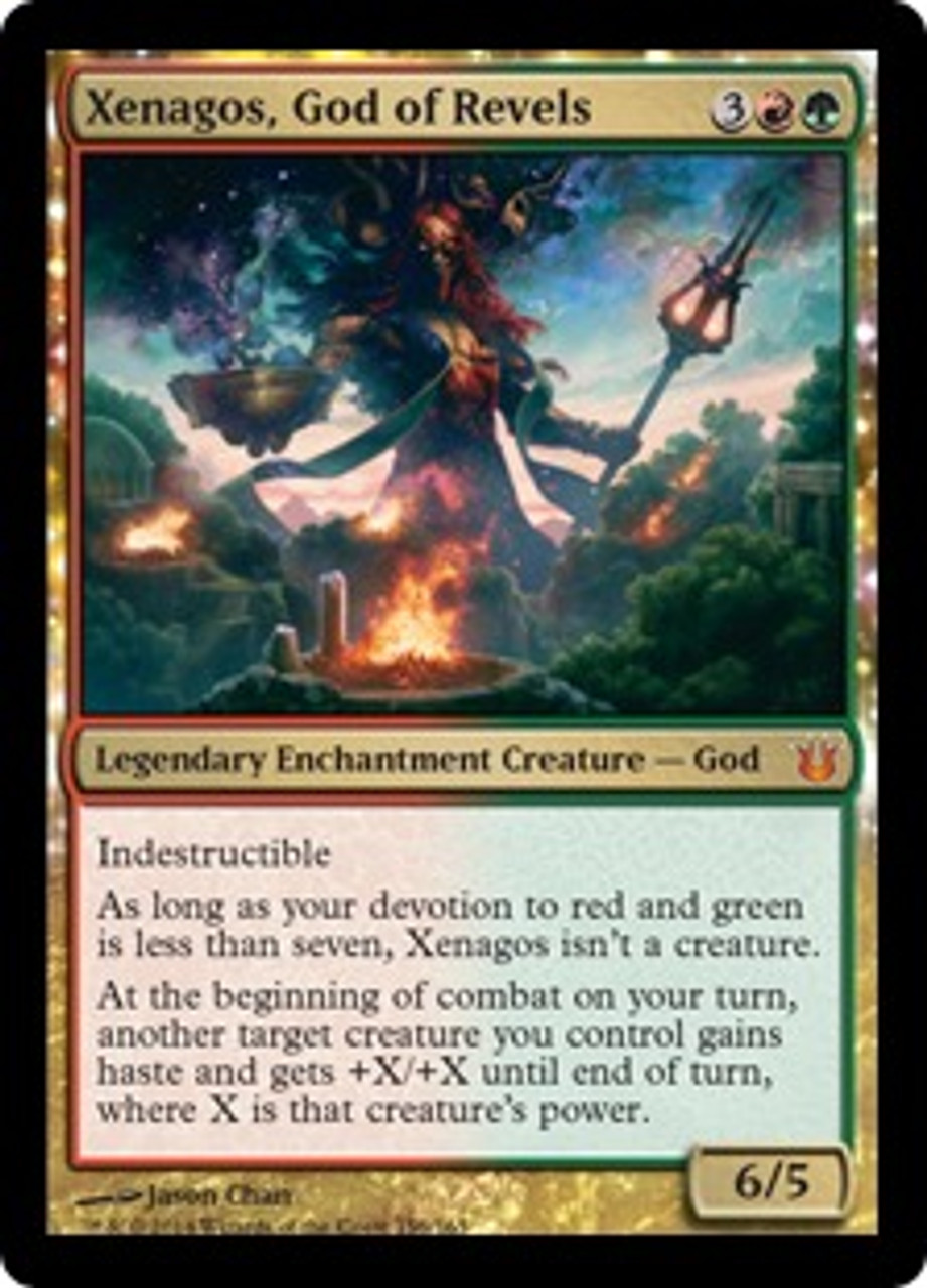 MtG Born of the Gods Mythic Rare Xenagos, God of Revels #156