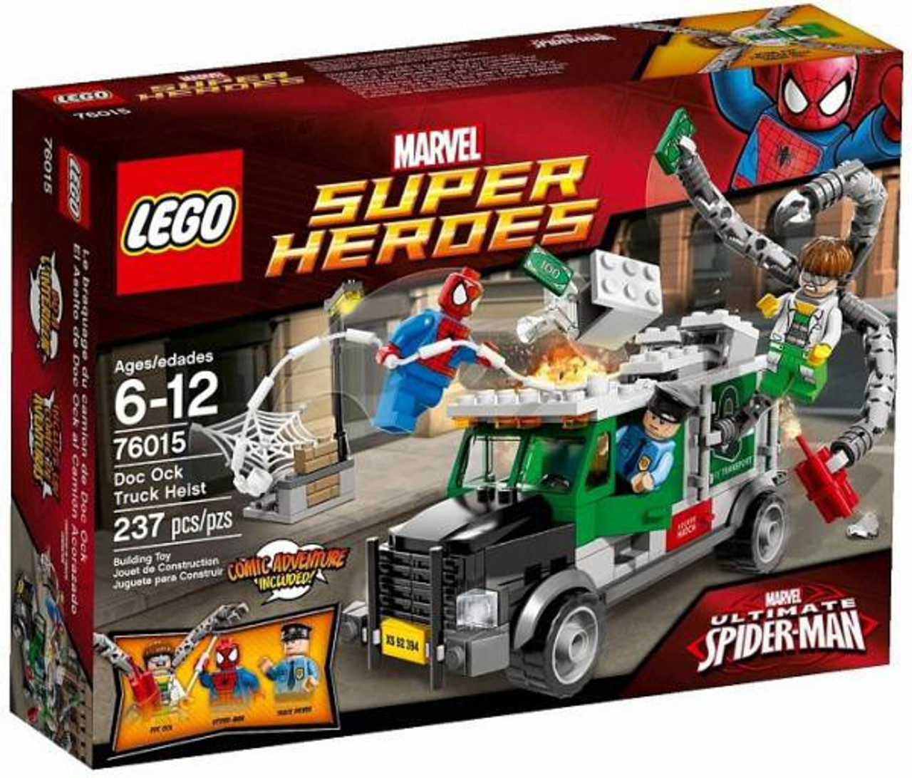 LEGO Marvel Super Heroes Ultimate Spider-Man Doc Ock Truck Heist Set #76015