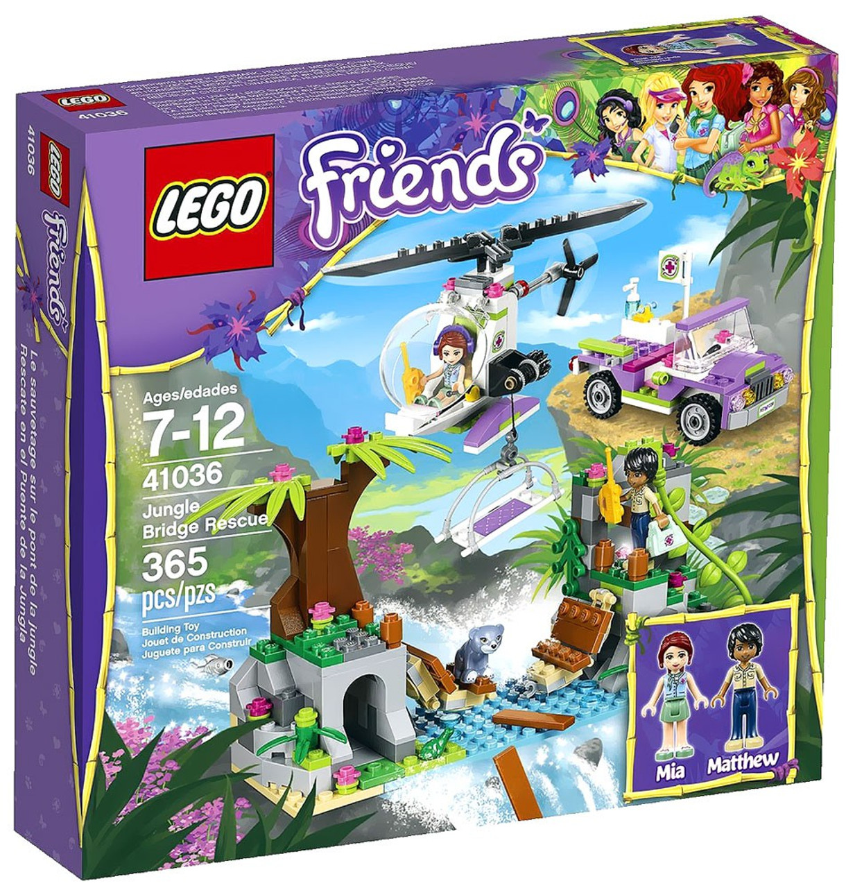 LEGO Friends Jungle Bridge Rescue Set #41036