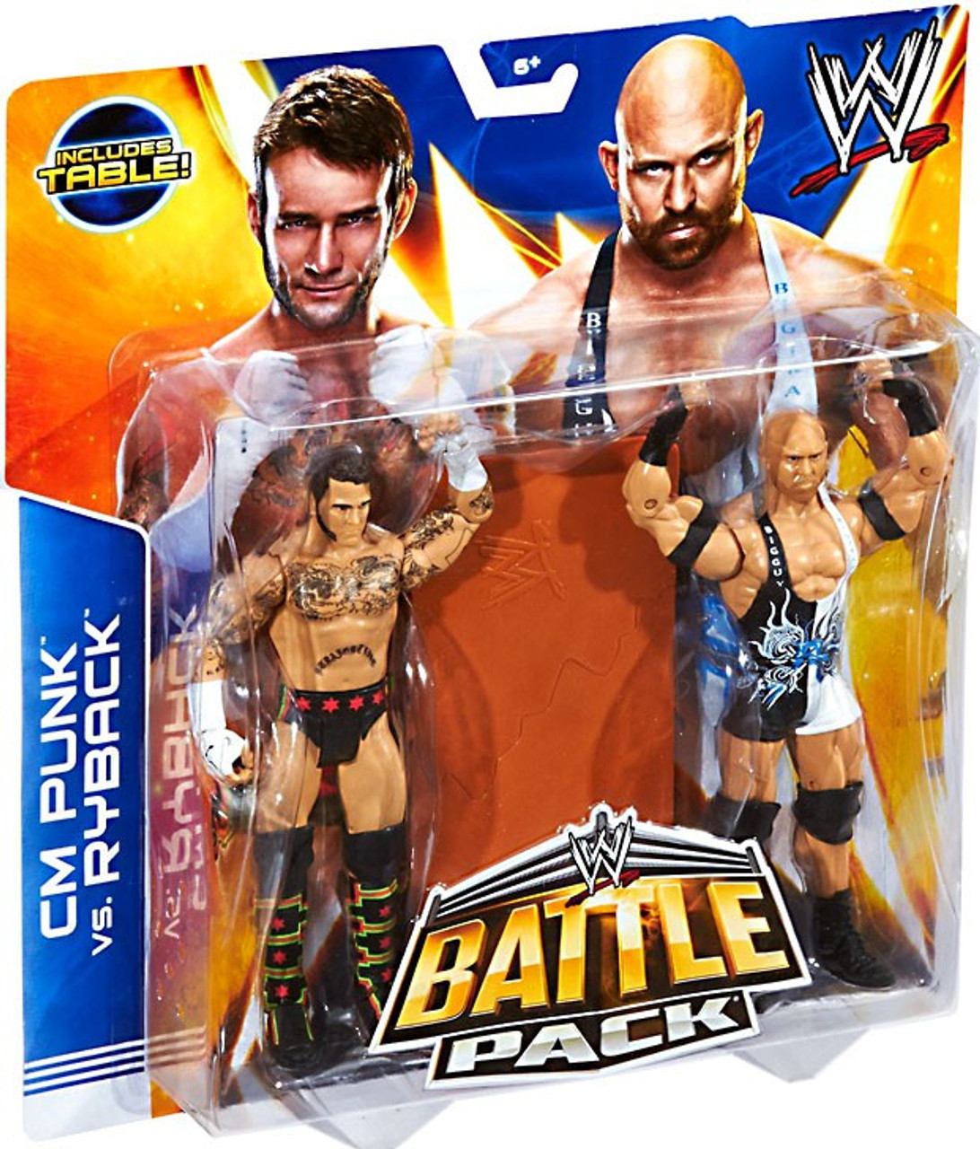 WWE Wrestling Series 29 CM Punk Ryback 6 Action Figure 2-Pack Table Mattel Toys - ToyWiz