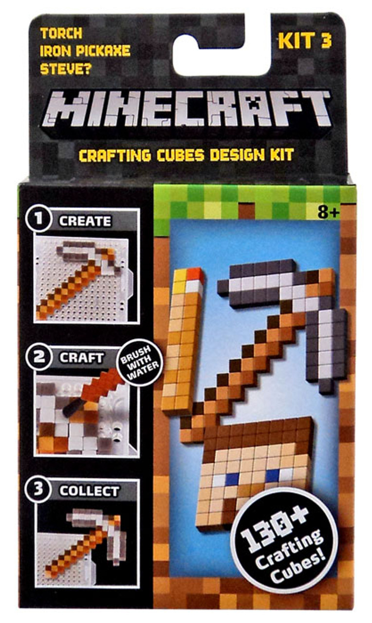 Minecraft Torch, Iron Pickaxe Steve Crafting Refill Pack ...