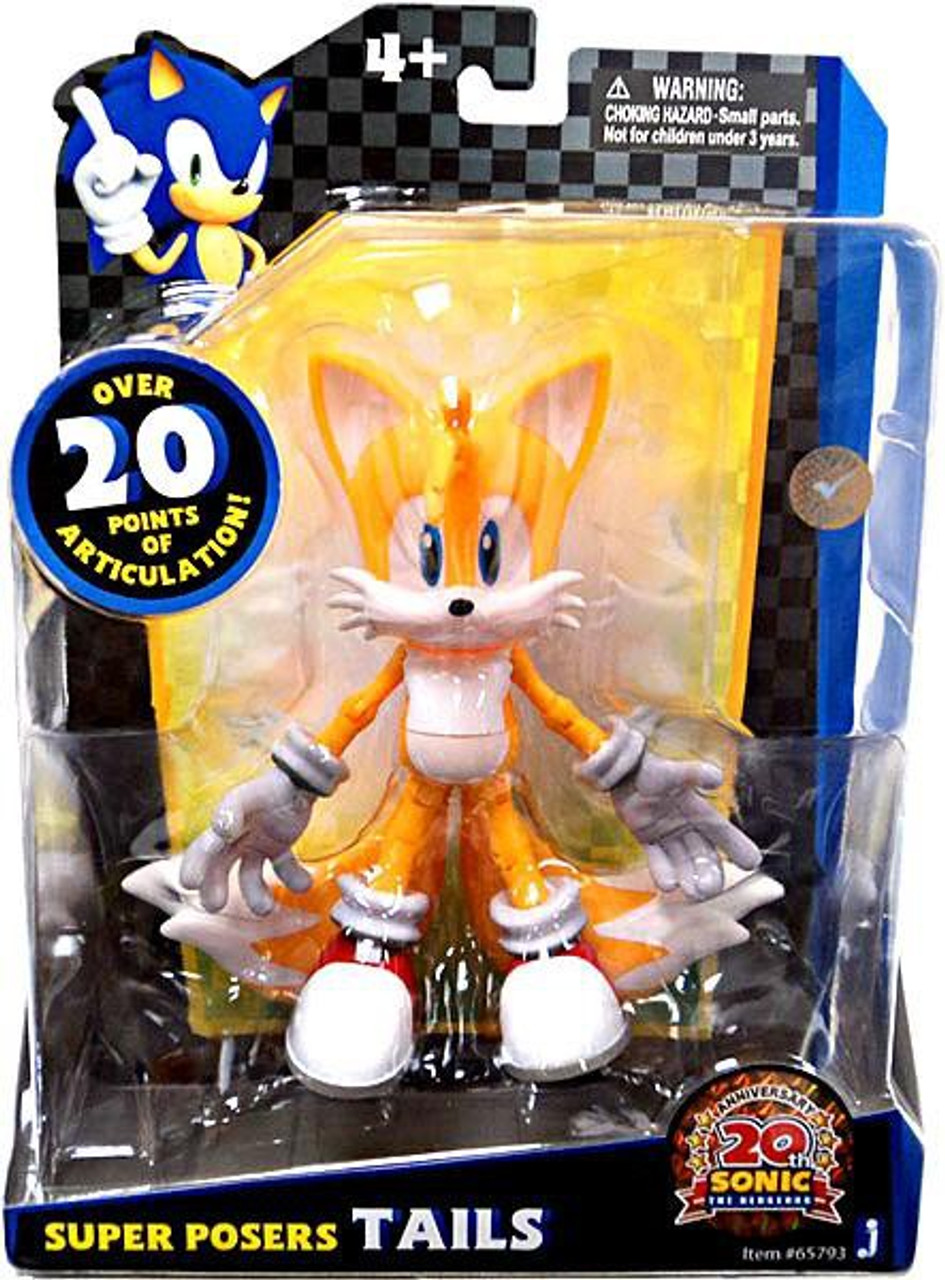 Sonic The Hedgehog 20th Anniversary Super Posers Tails Action Figure