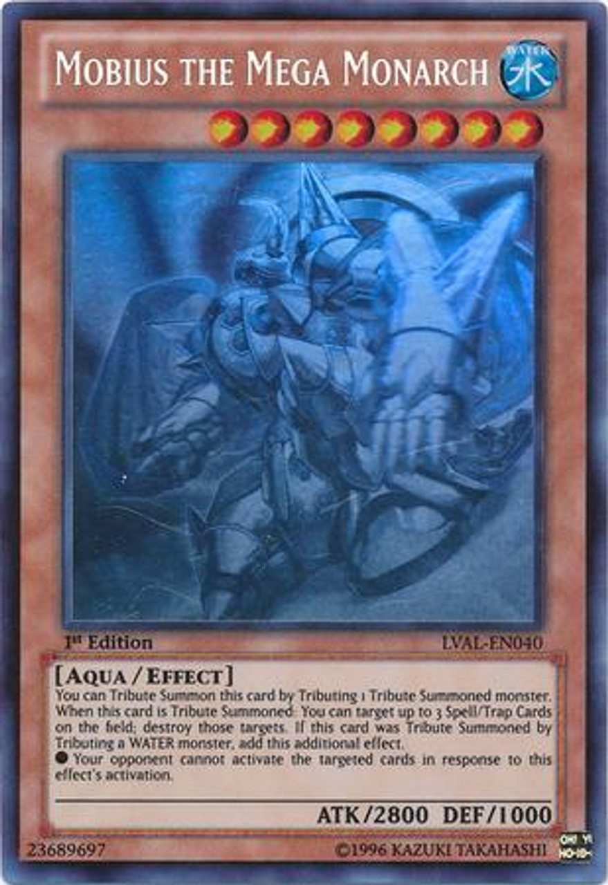 YuGiOh Zexal Legacy of the Valiant Ghost Rare Mobius the Mega Monarch LVAL-EN040