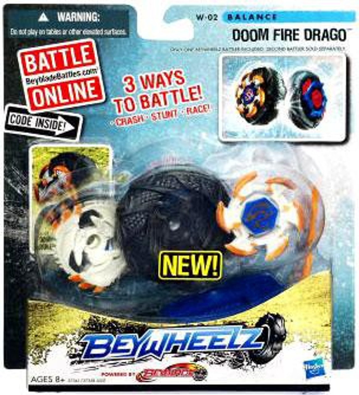 Beyblade Beywheelz Doom Fire Drago 2-Pack W-02