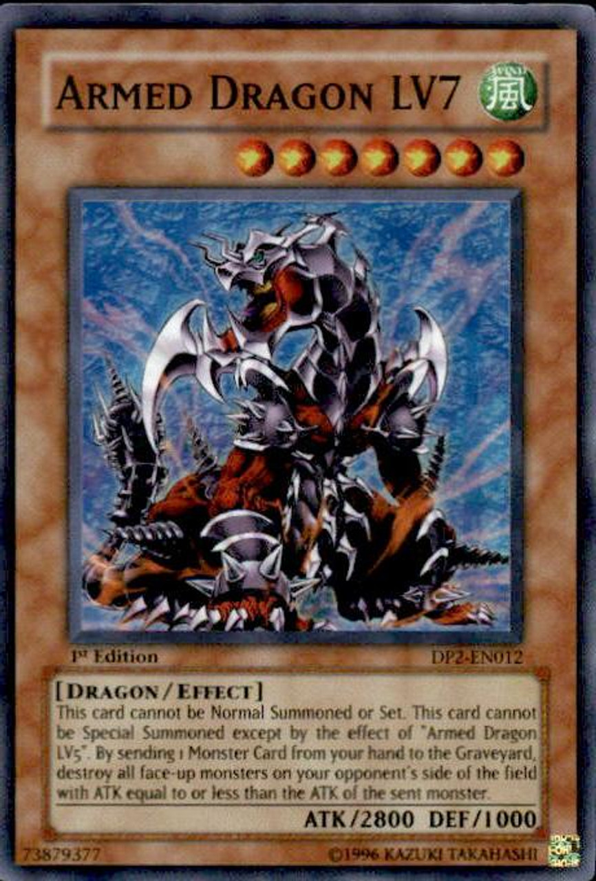 YuGiOh GX Duelist Pack Chazz Super Rare Armed Dragon LV7 DP2-EN012