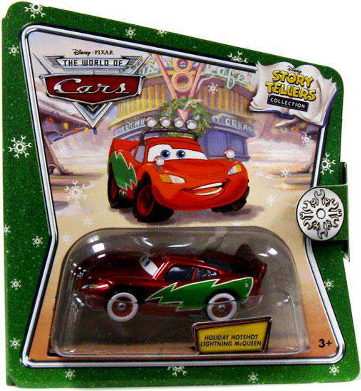 Disney Cars The World of Cars Story Tellers Holiday Hotshot Lightning McQueen Diecast Car