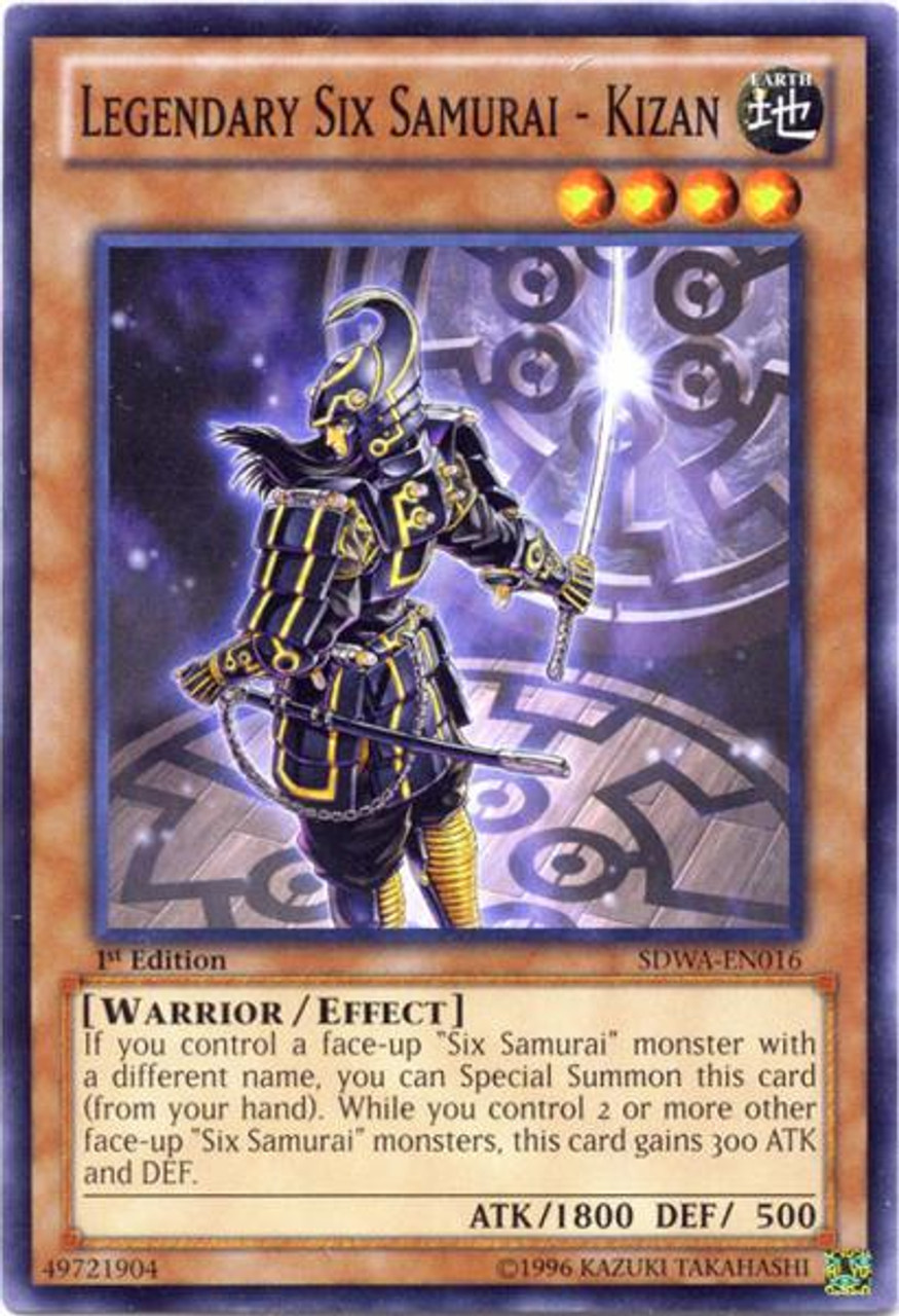 YuGiOh Zexal Samurai Warlords Structure Deck Common Legendary Six Samurai - Kizan SDWA-EN016