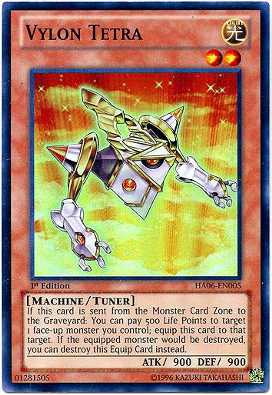 YuGiOh Zexal Hidden Arsenal 6: Omega XYZ Super Rare Vylon Tetra HA06-EN005