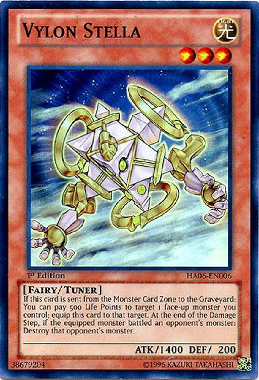 YuGiOh Zexal Hidden Arsenal 6: Omega XYZ Super Rare Vylon Stella HA06-EN006