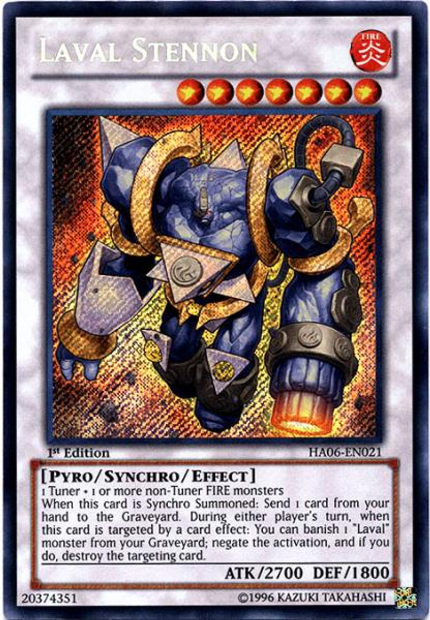 YuGiOh Zexal Hidden Arsenal 6: Omega XYZ Secret Rare Laval Stennon HA06-EN021