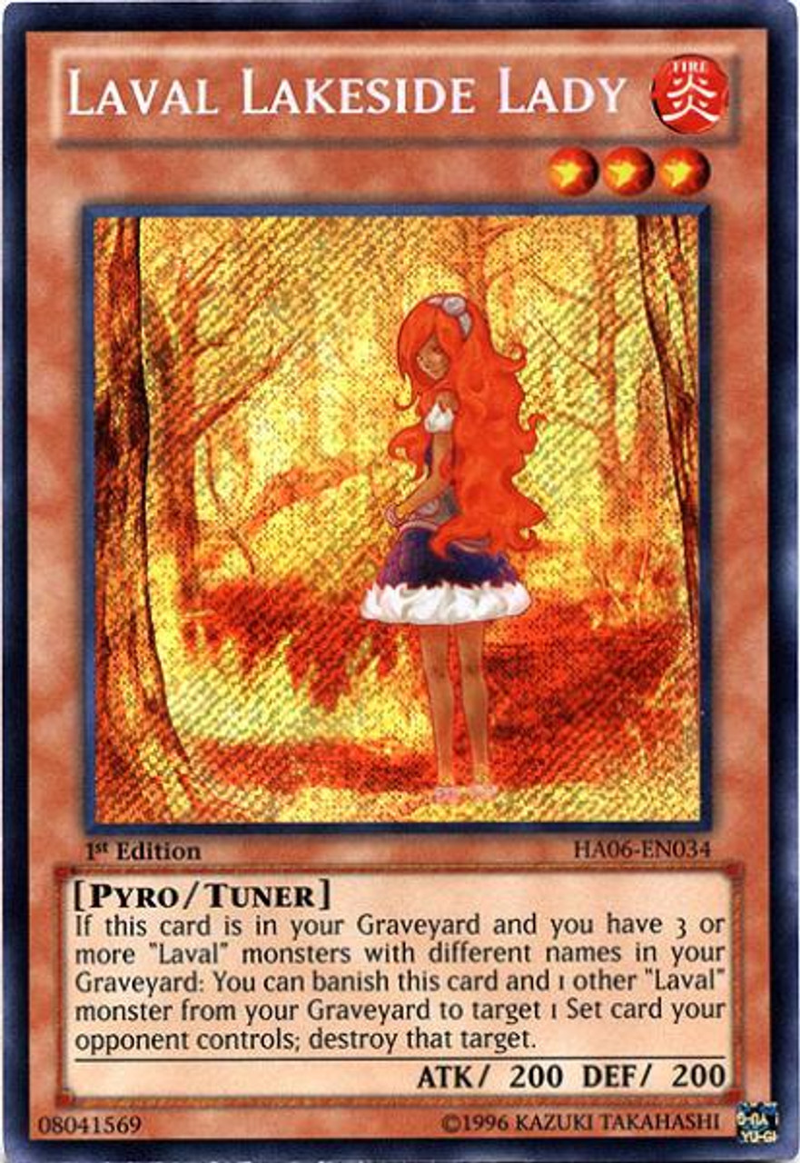 YuGiOh Zexal Hidden Arsenal 6: Omega XYZ Secret Rare Laval Lakeside Lady HA06-EN034