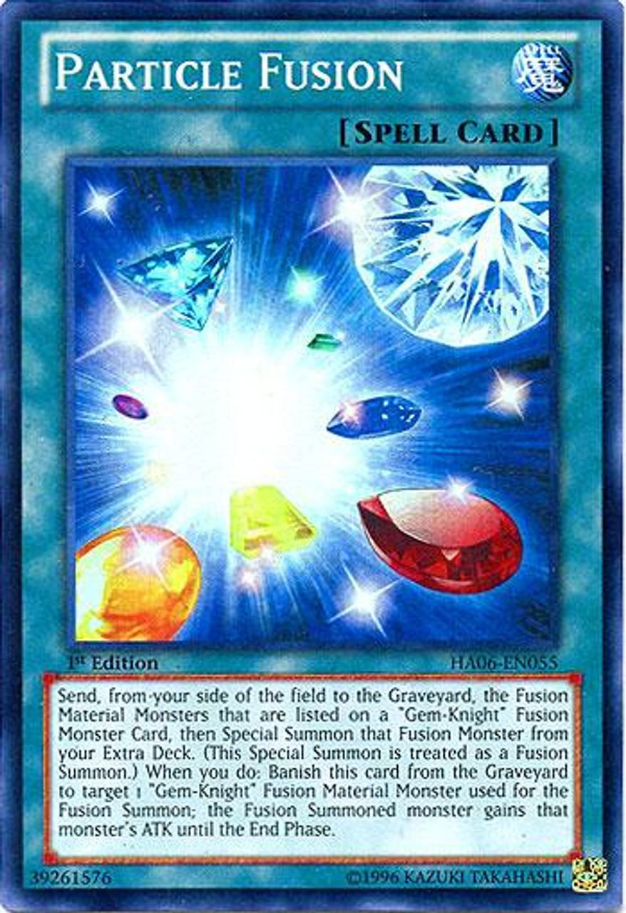 YuGiOh Zexal Hidden Arsenal 6: Omega XYZ Super Rare Particle Fusion HA06-EN055