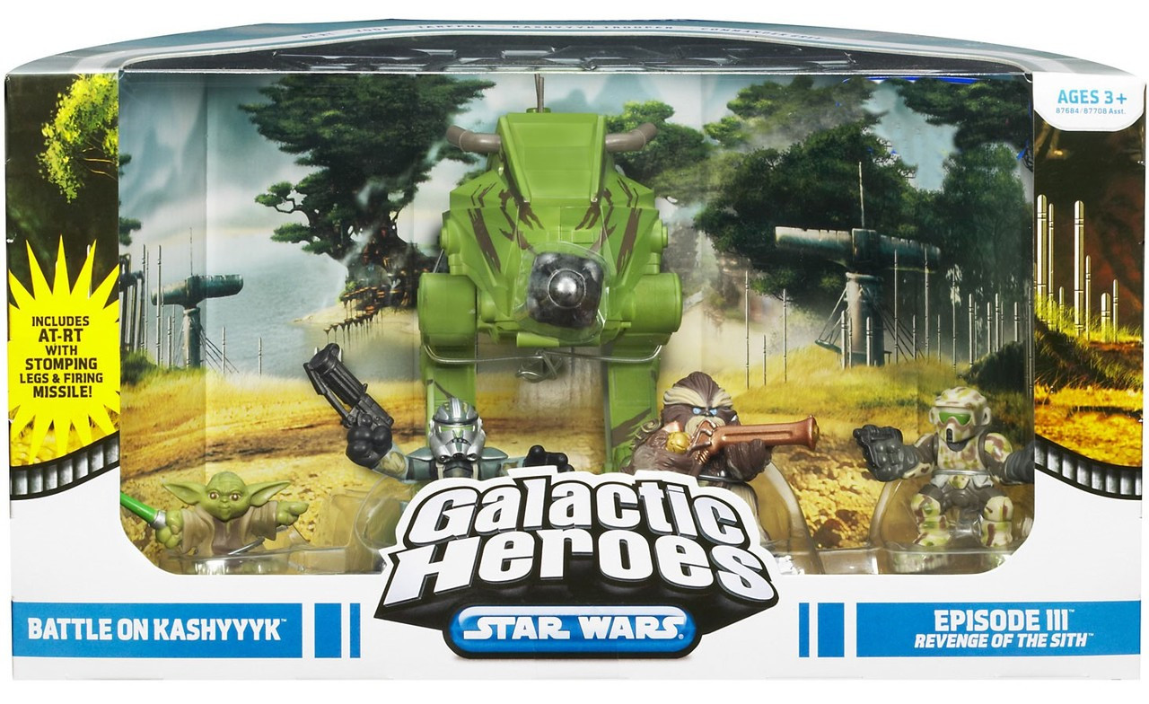 Star Wars Revenge of the Sith Galactic Heroes Cinema Scenes Battle on Kashyyyk Exclusive Mini Figure Set