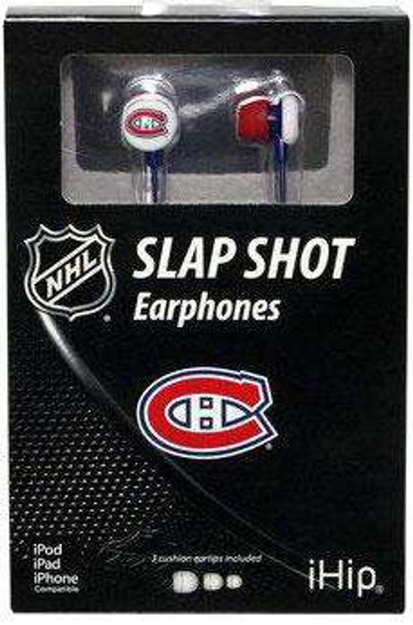NFL Slap Shot Earphones Montreal Canadiens Earbuds
