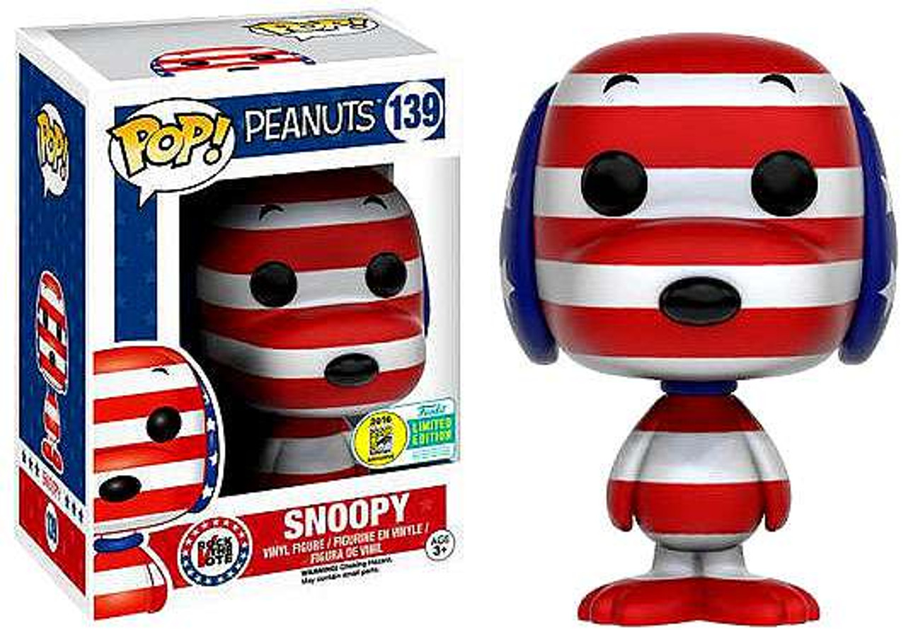 Funko Peanuts Funko POP TV Rock the Vote Snoopy Exclusive Vinyl Figures