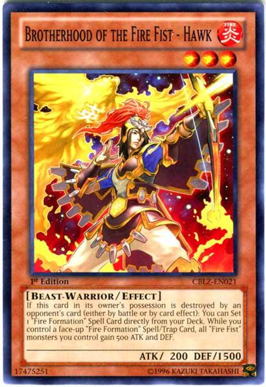 YuGiOh Zexal Cosmo Blazer Common Brotherhood of the Fire Fist - Hawk CBLZ-EN021