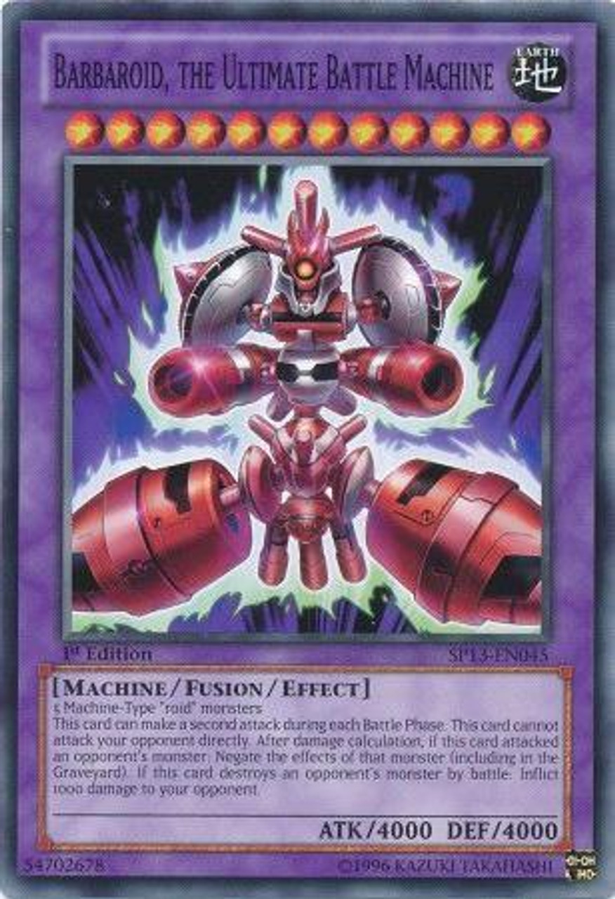 YuGiOh Star Pack 2013 Common Barbaroid, the Ultimate Battle Machine SP13-EN045
