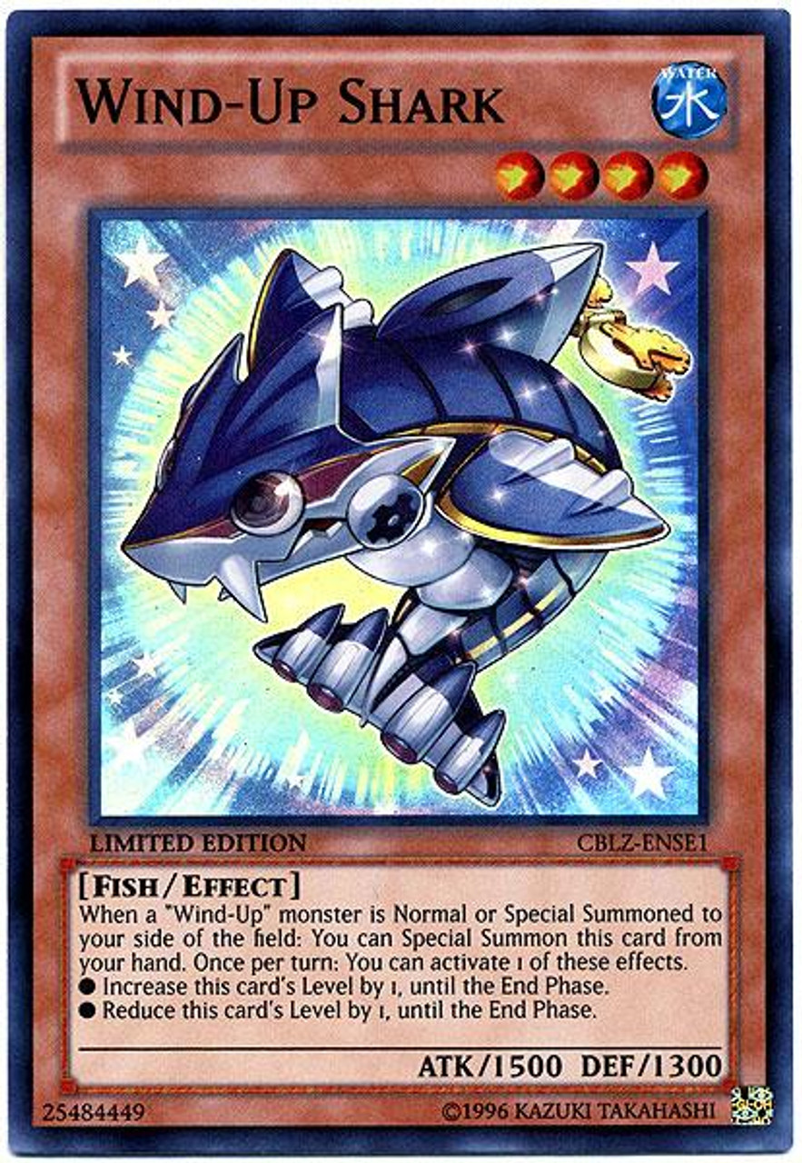 YuGiOh Cosmo Blazer Special Edition Super Rare Wind-Up Shark CBLZ-ENSE1