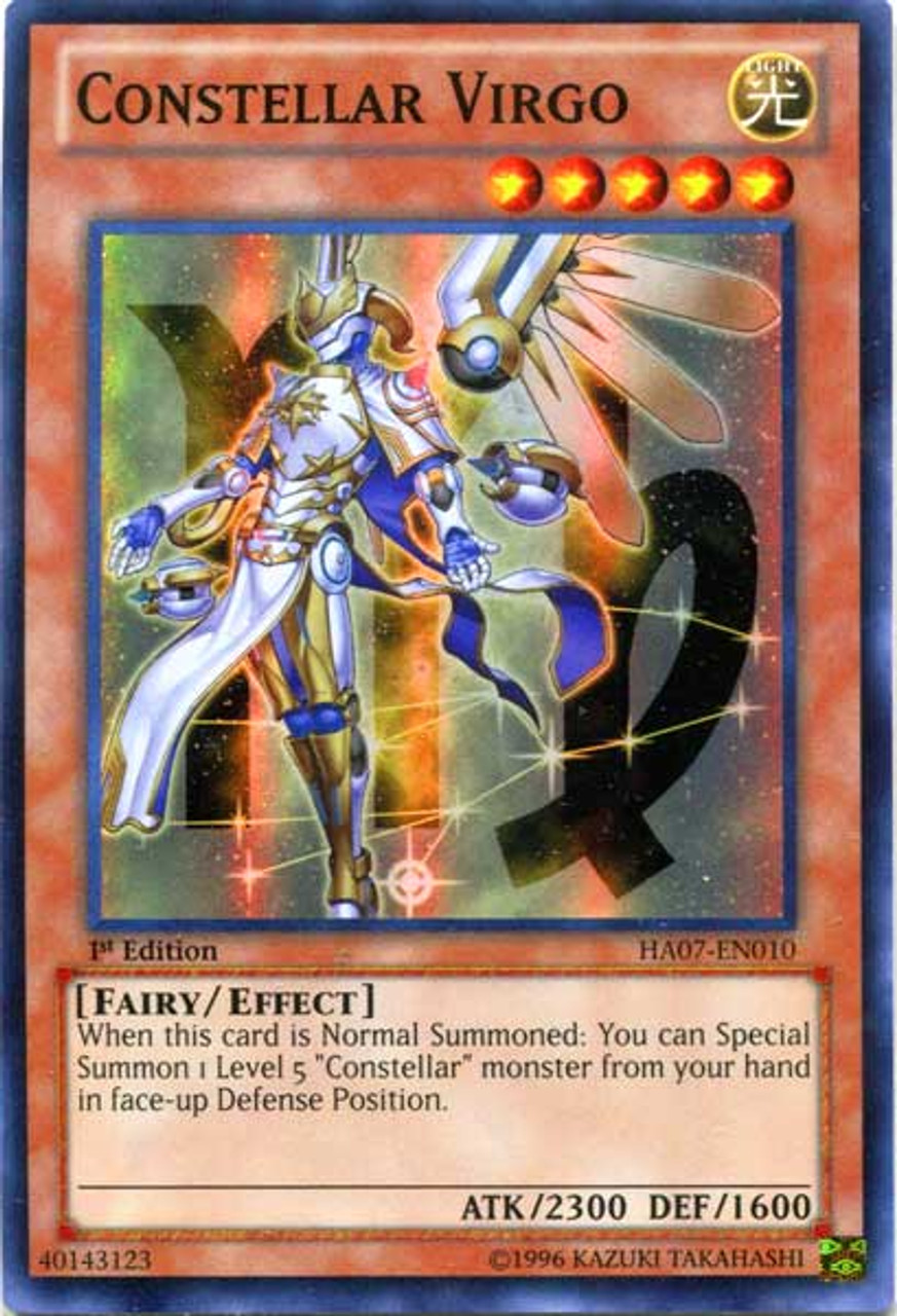YuGiOh Zexal Hidden Arsenal 7: Knight of Stars Super Rare Constellar Virgo HA07-EN010