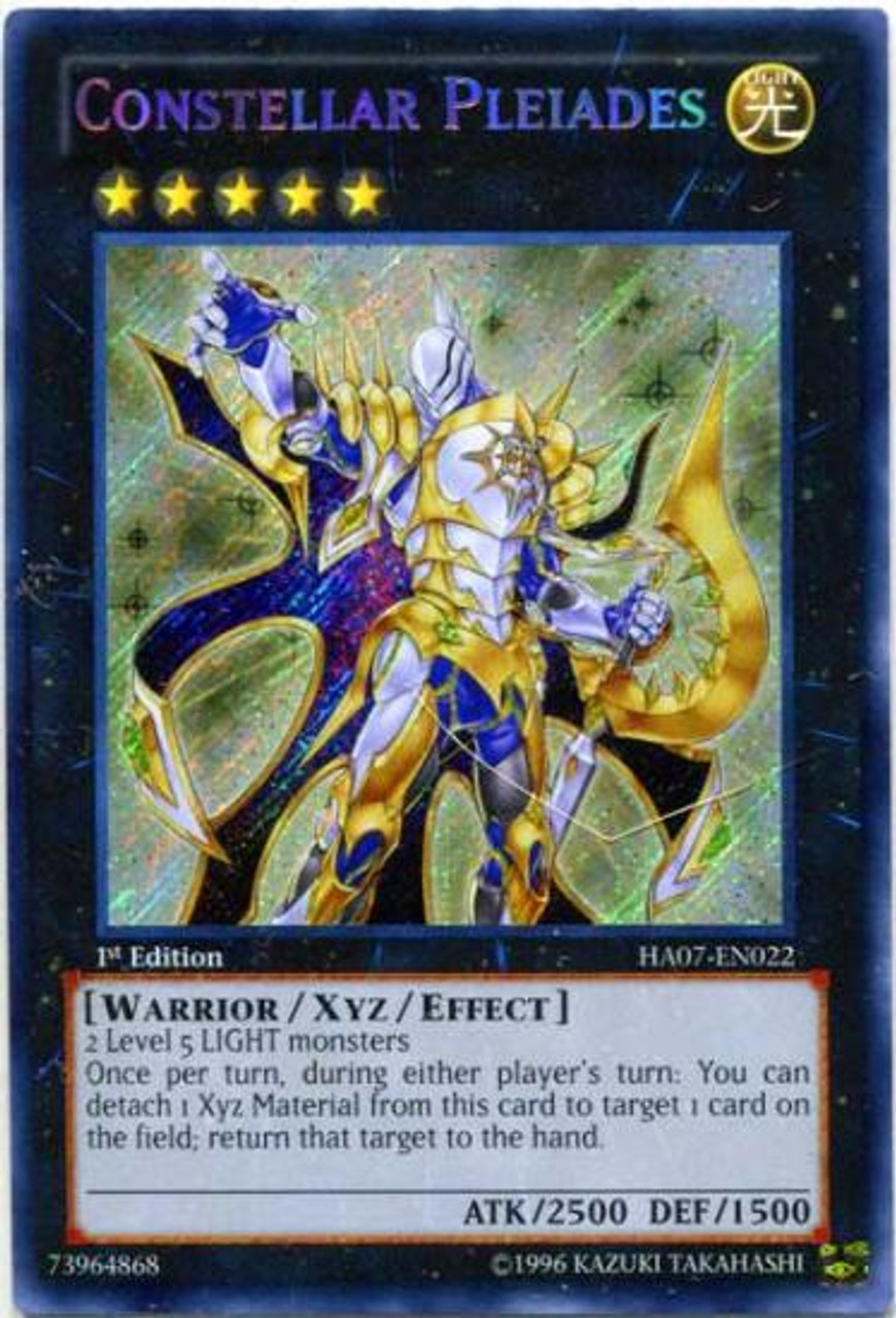 YuGiOh Zexal Hidden Arsenal 7: Knight of Stars Secret Rare Constellar Pleiades HA07-EN022